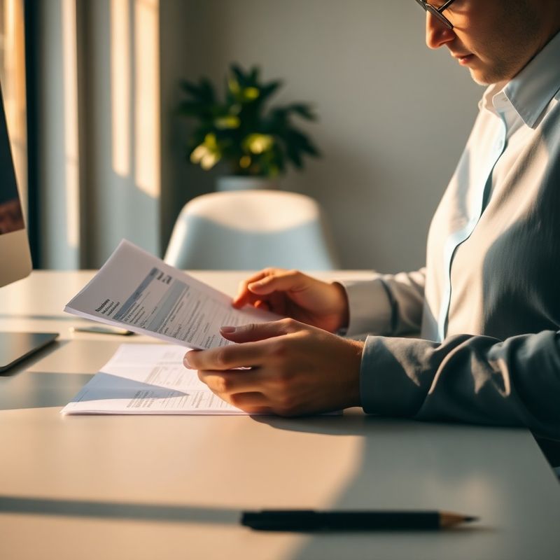 Consultant fiscal analizând documente pentru declarația unică
